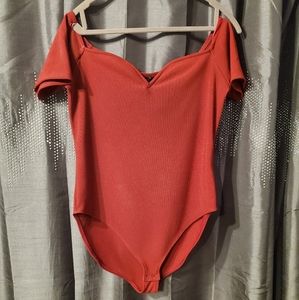 Express red bodysuit
